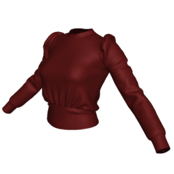 Ribbed Knit Combo Sweater Burgundy