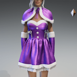 Miss Christmas Dress in Lilac Purple