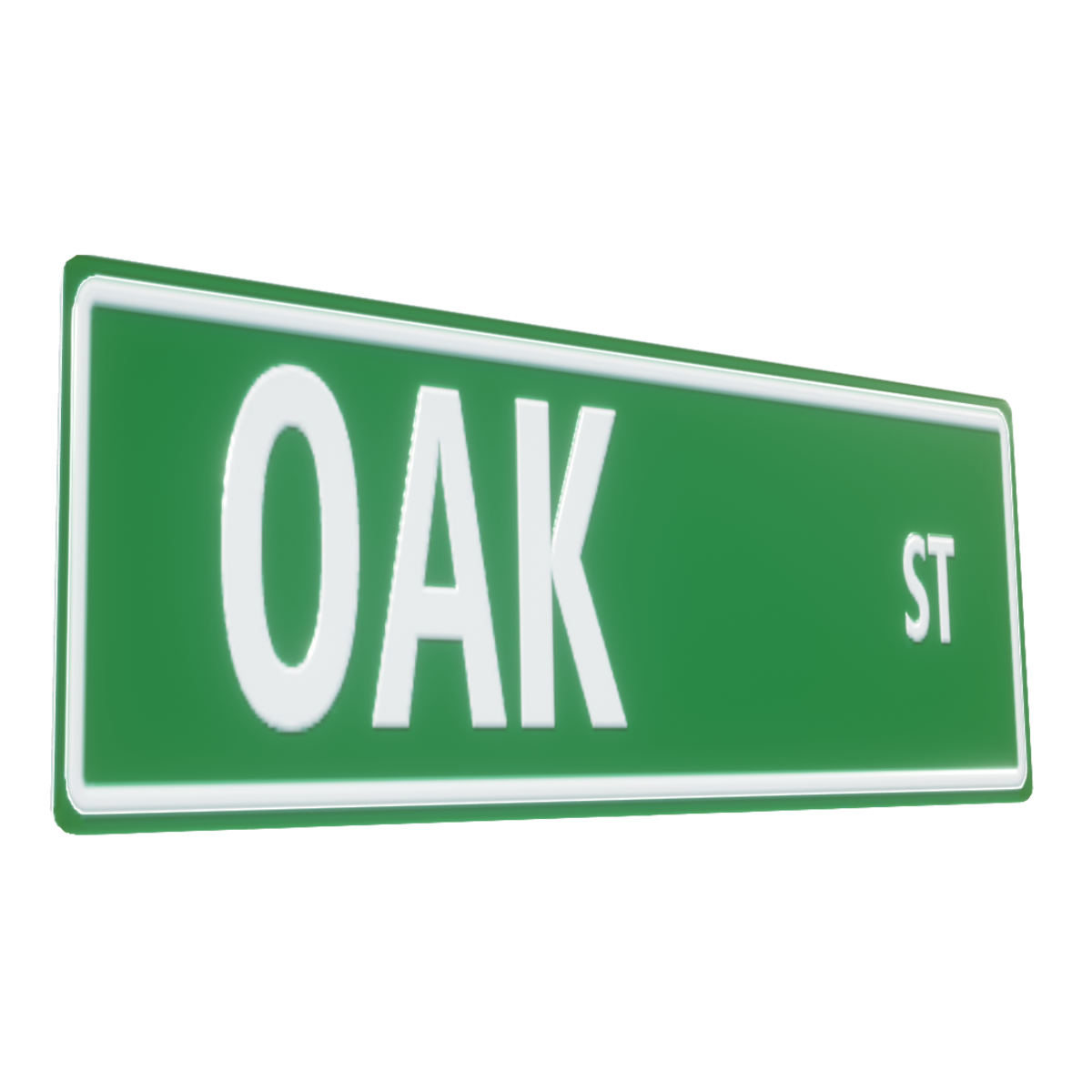 Oak ST - Street Sign