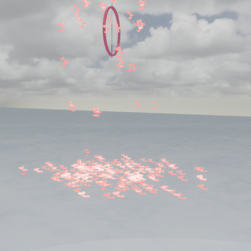 Heart Particles Valentine