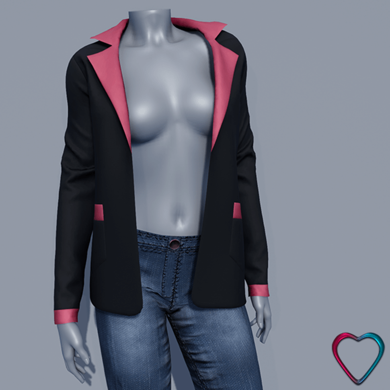 Women Blazer Jacket - Pink