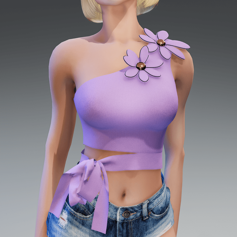 Flower Top in Lilac