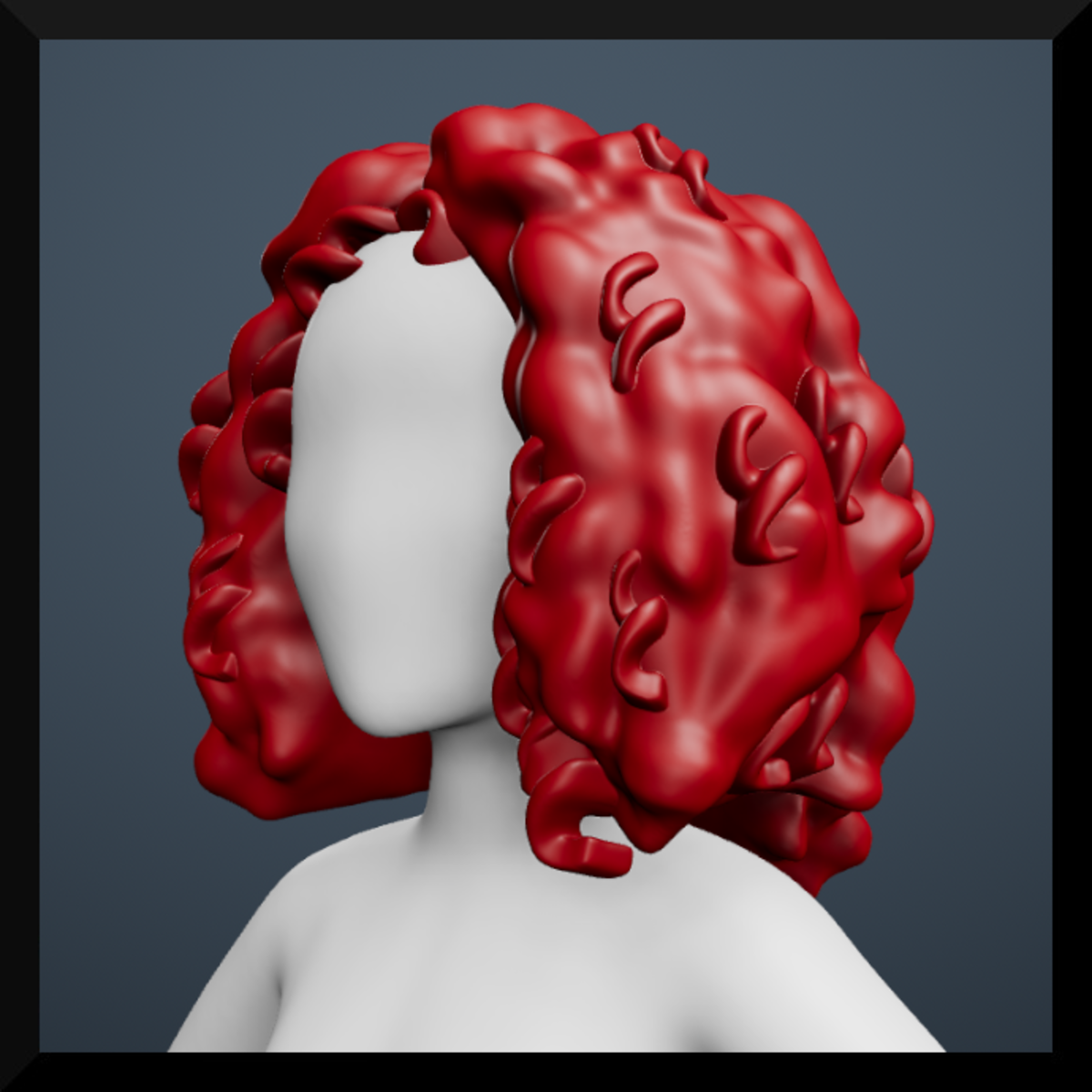 Hair Curly Medium Length