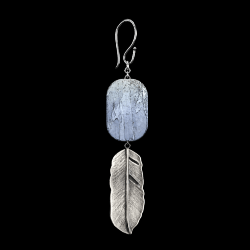 Drop Leaf Earrings Silver