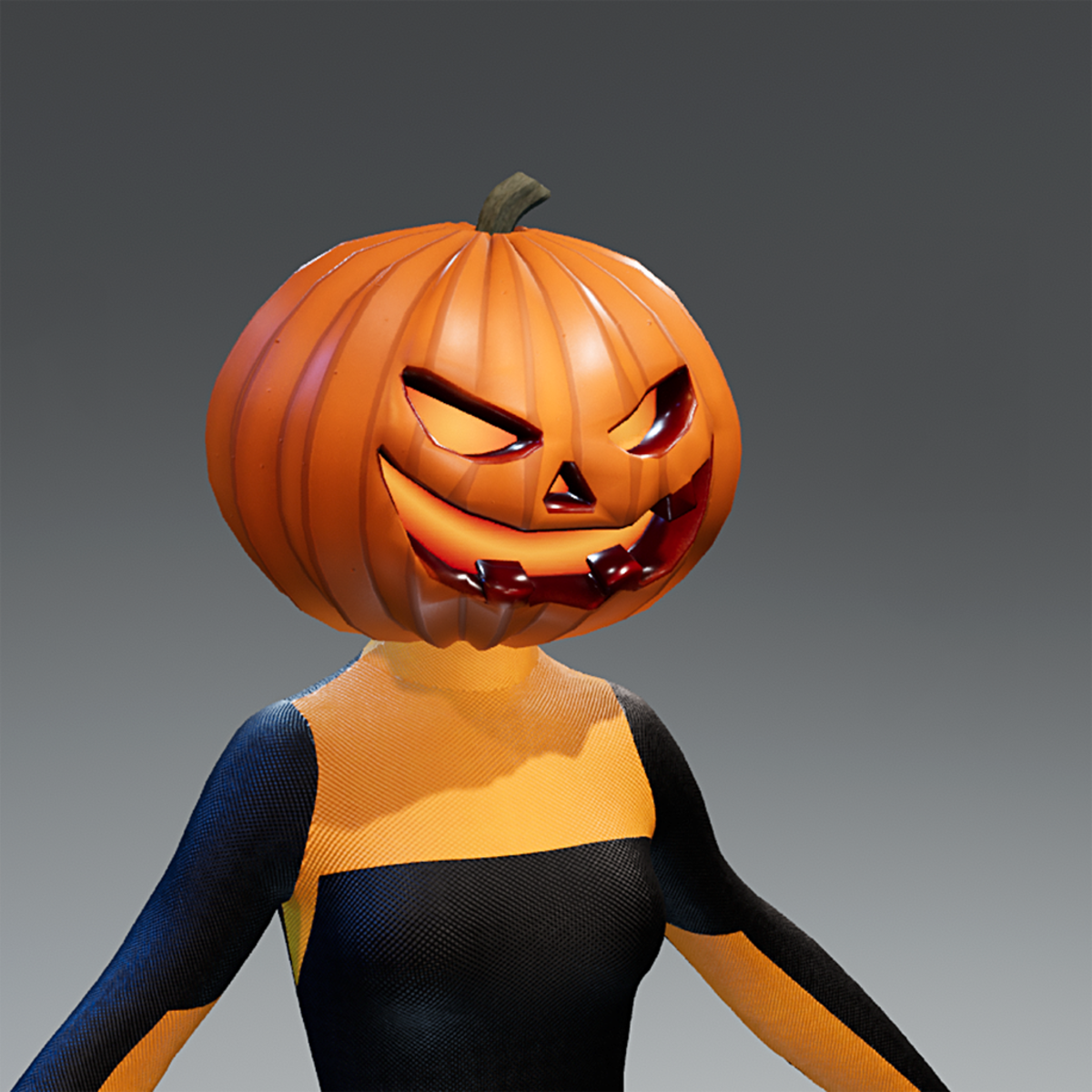 TKA Halloween Pumpkin Head
