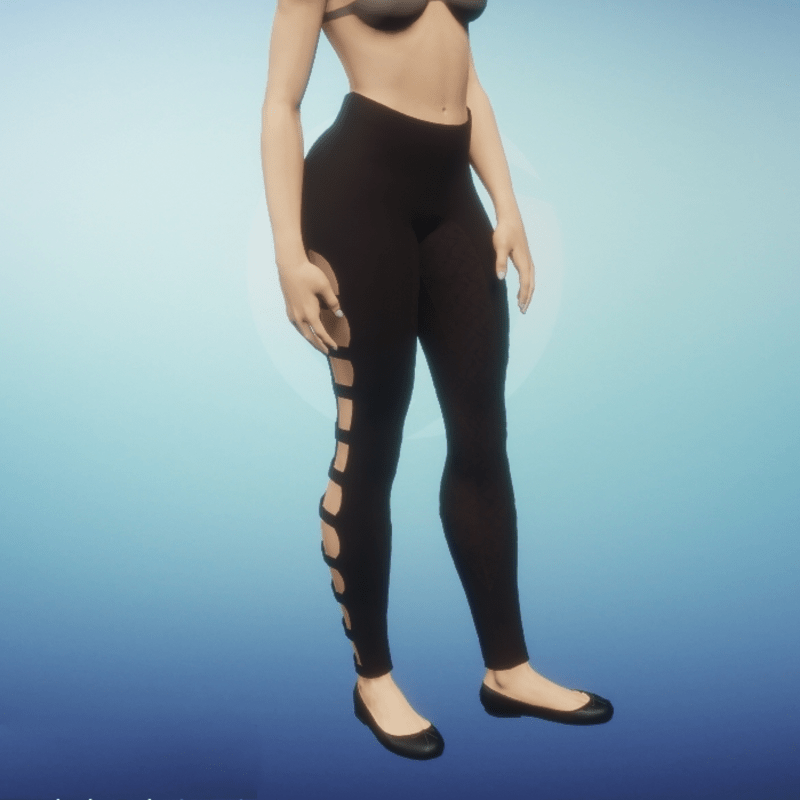 Strapped Leggings - Maroon