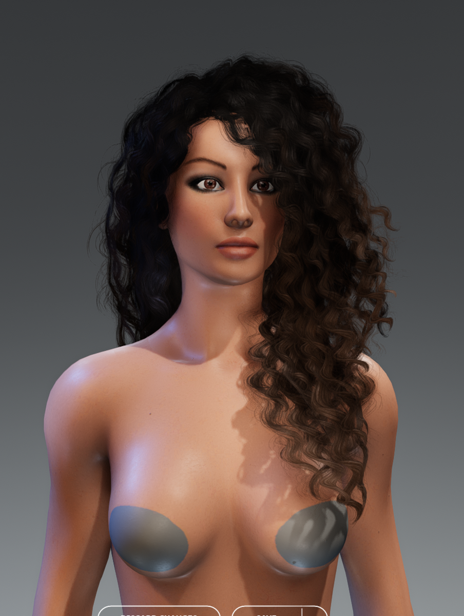 Zoe Curvy Female Avatar