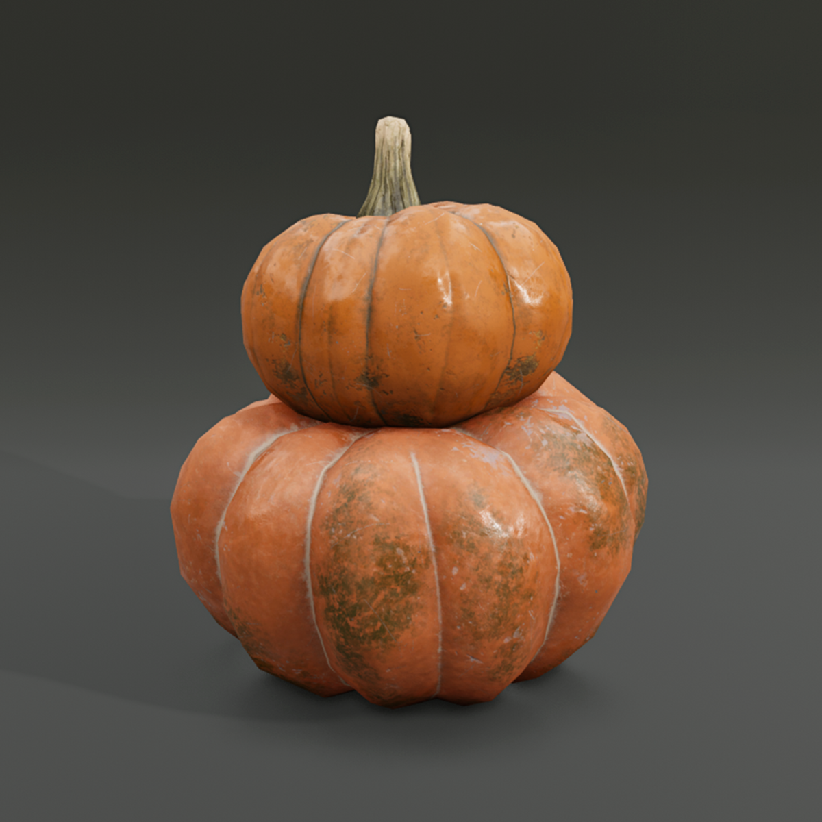 Musquee de Province Stacked Pumpkins