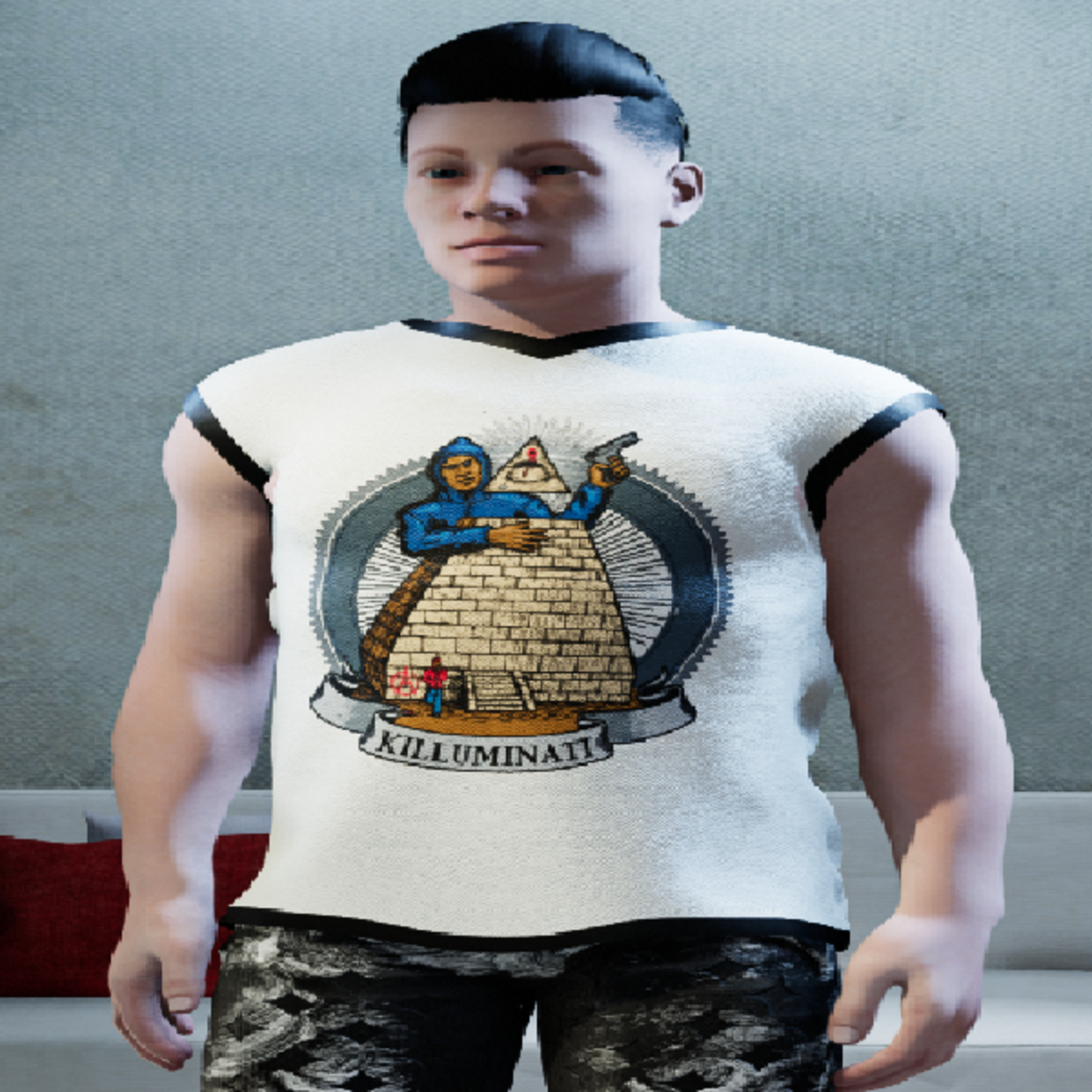 Male Killuminati Jersey White