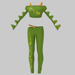 AsymmetricOutfitGreen