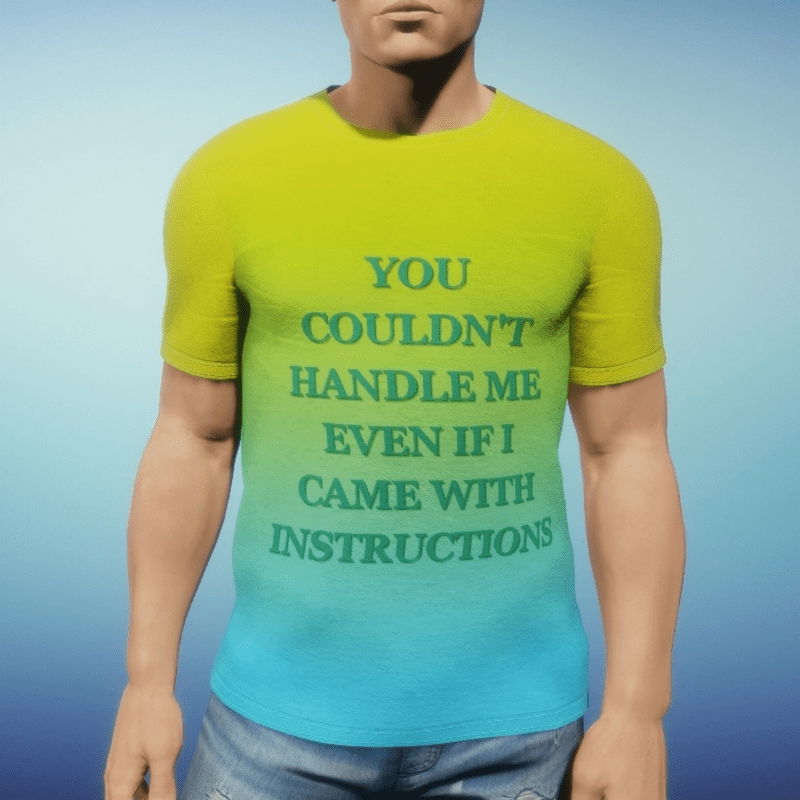 Mens Tee - Instructions