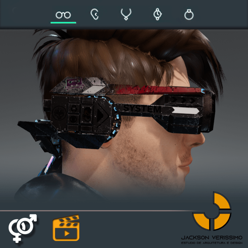 Mnemonic Vr Glasses -Black & Red