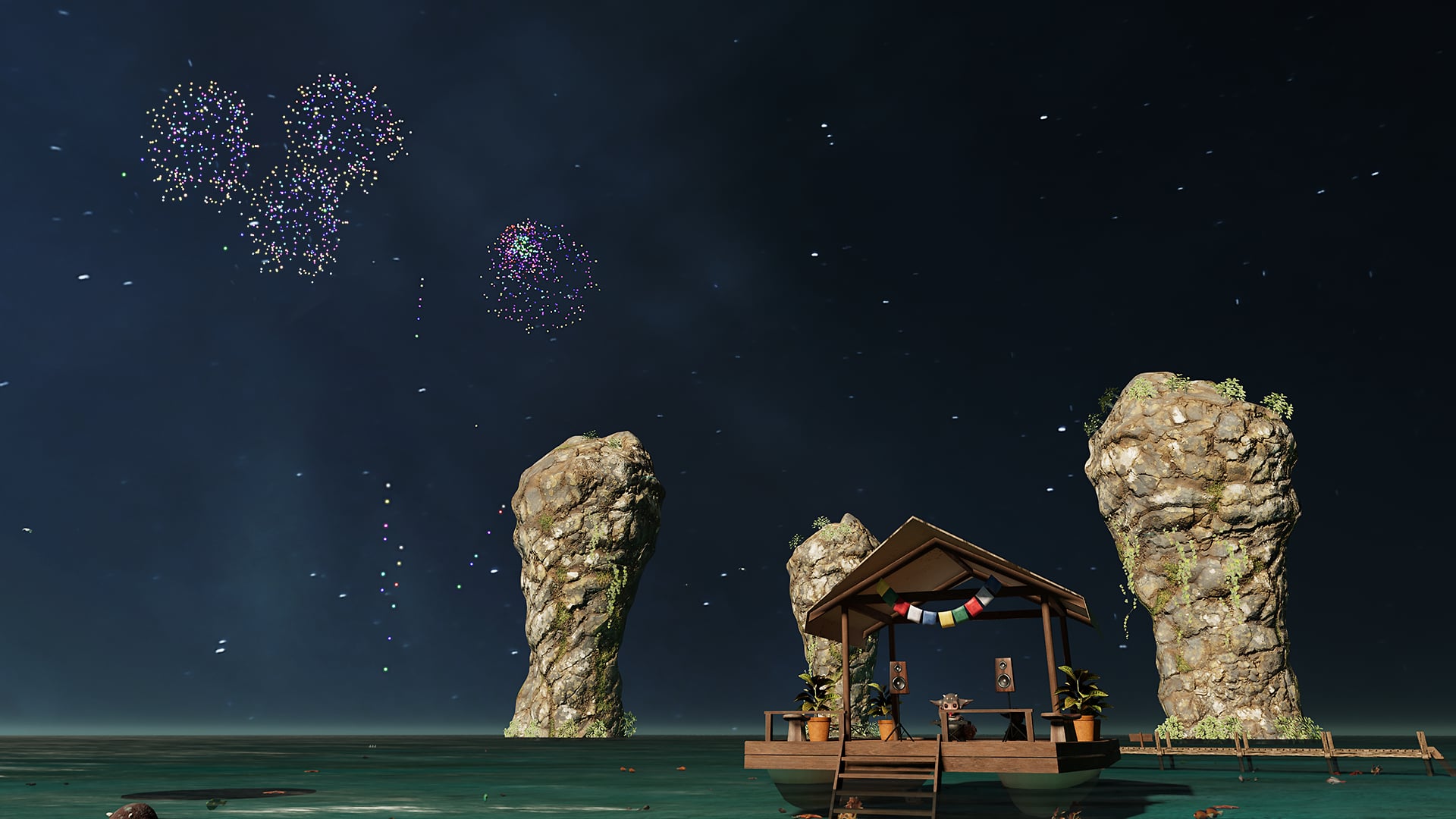 Scurry Waters in the Moonlight