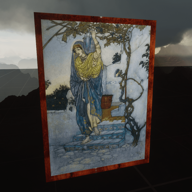 Edmund Dulac The Rubaiyat of Omar Khayyam Came shining through the Dusk an Angel Shape