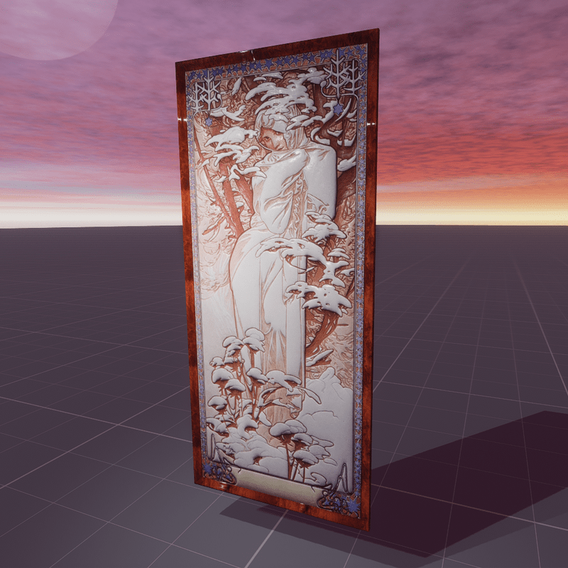 Winter Alphonse Mucha