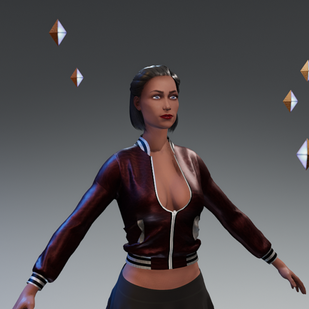 Sweat F Leather Burgundi