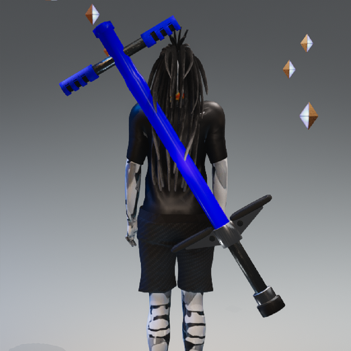 Fire Goats Pogo Stick Blue