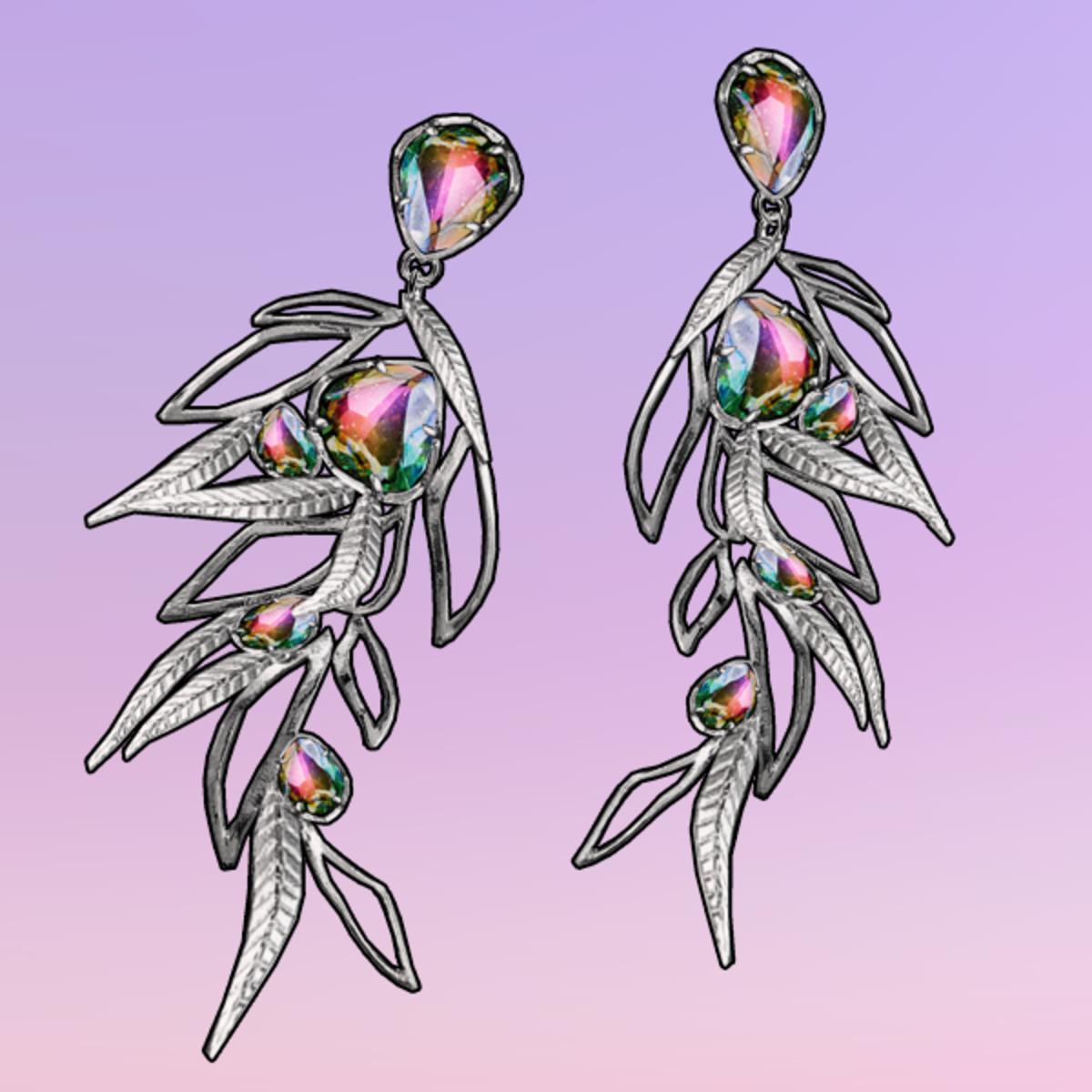 La Poesie Earrings Silver