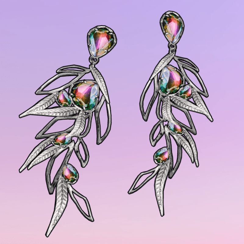 La Poesie Earrings Silver