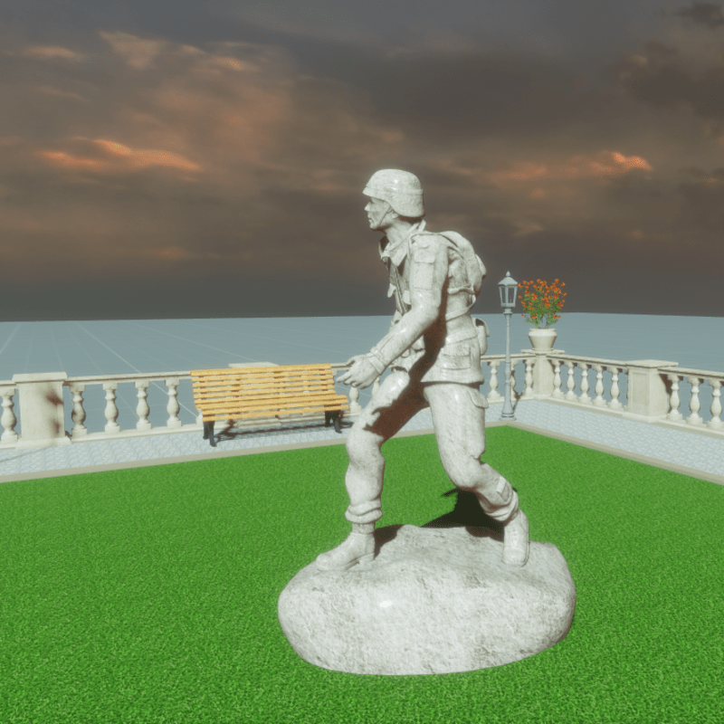 SQUARE, SOLDIER MONUMENT