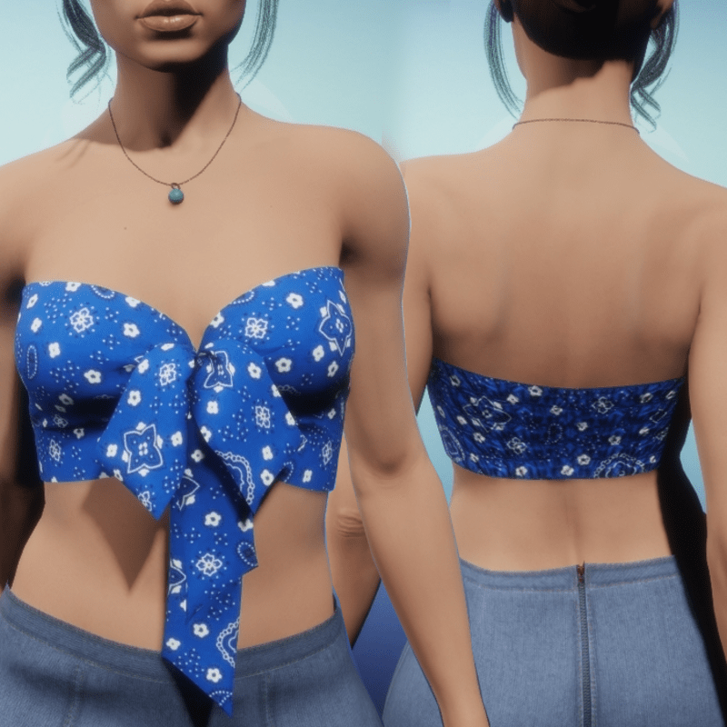 Country Girl Top - Blue