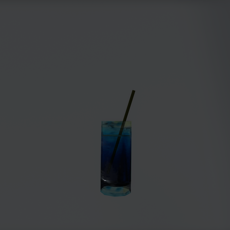 Deep Ocean Blue Cocktail