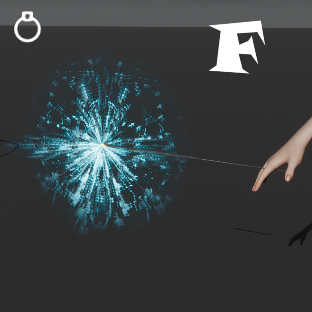 Sparkler Blue (F) - (Ring Slot)