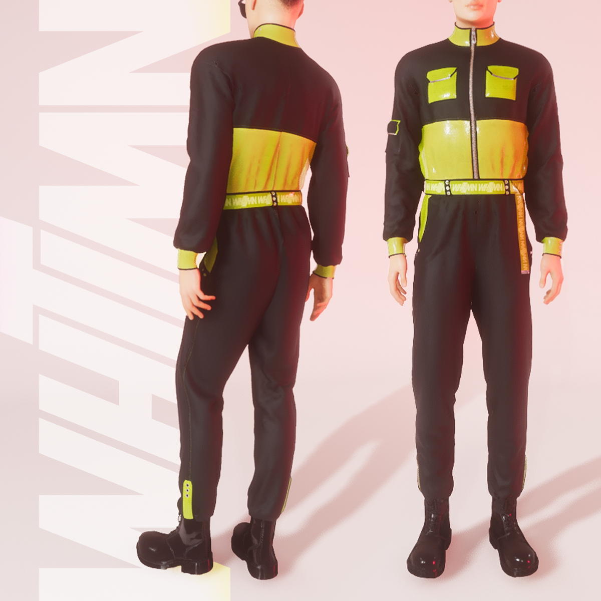 V.to.B Jumpsuit Green M