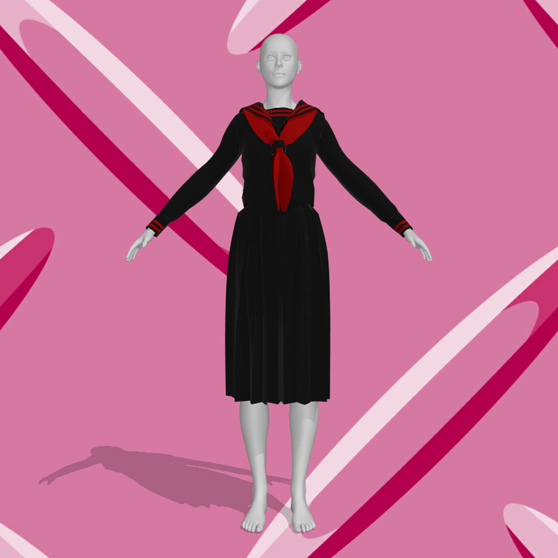 school girl Sailor suit 03