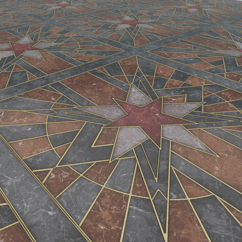 Art Deco Marble Floor