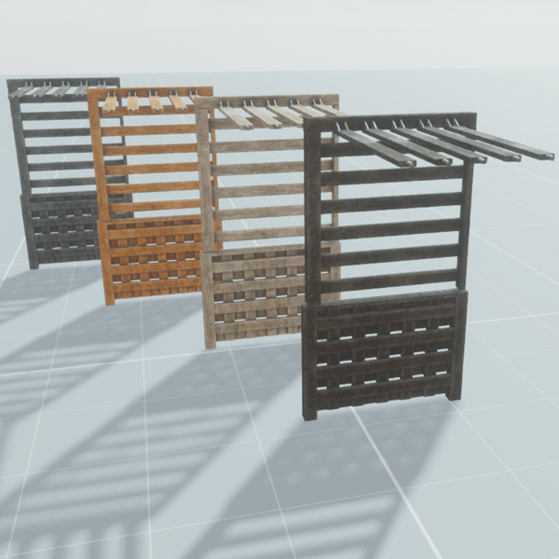 Wood Awning L Old Set