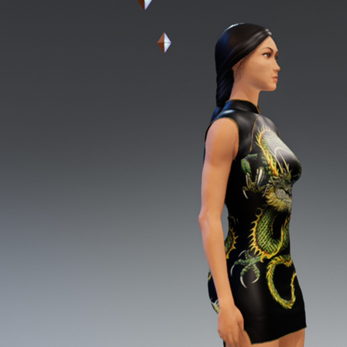 Chinese Satin Dress #2