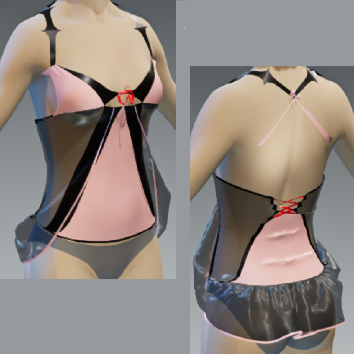 Saumon Corset cut Cute v401