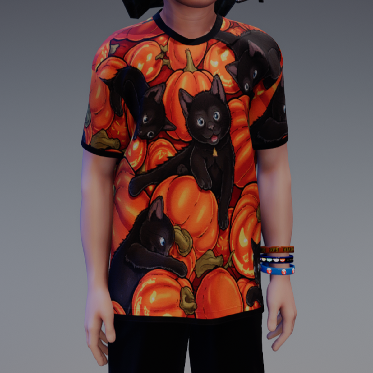 Cat Pumpkins - T-shirt