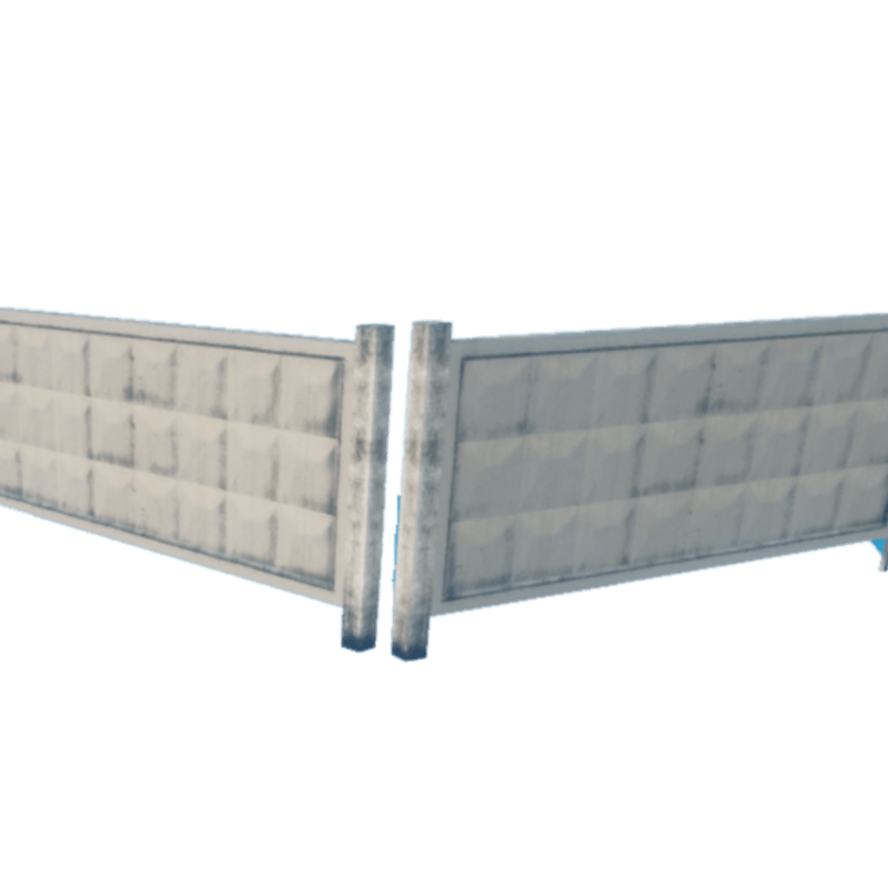 Concrete Fence- Steel - Deco