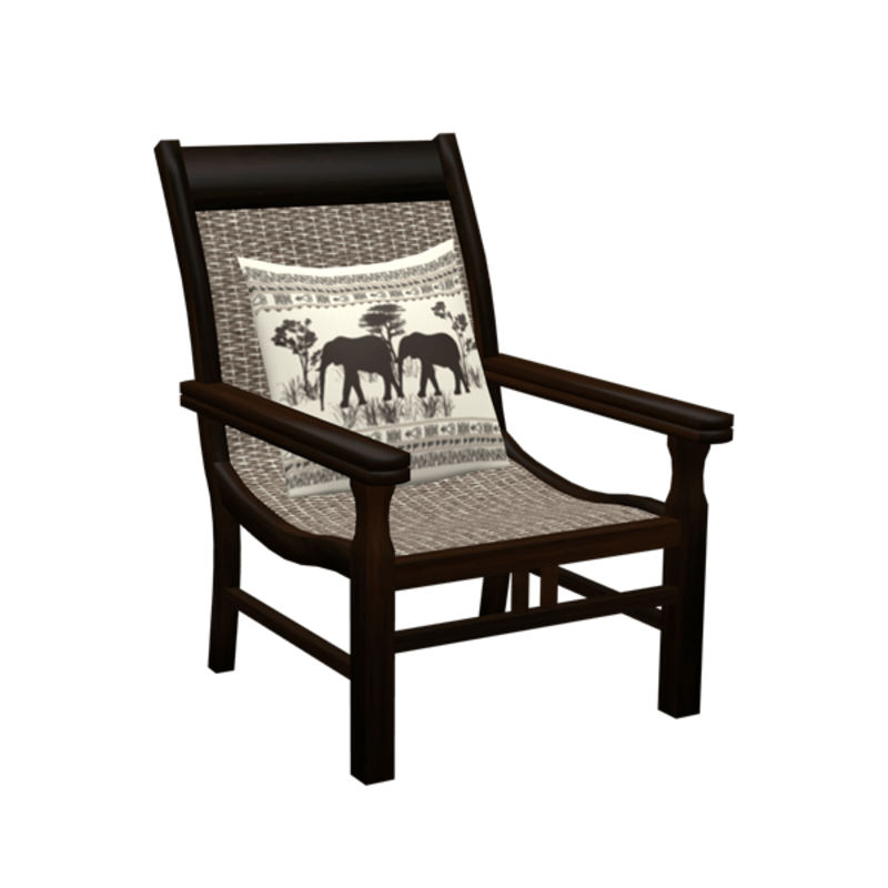 Chair with pillow - colonial style