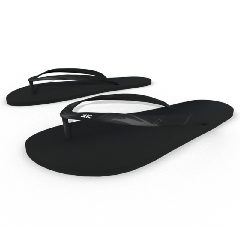 Woman Flip Flops Shoes Black