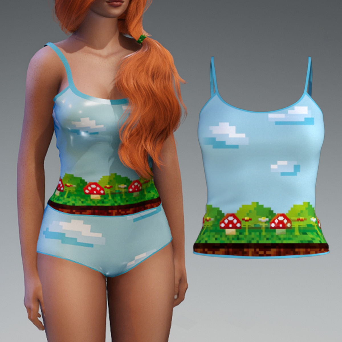 :::LYNX::: Game Girl Pjs - Top