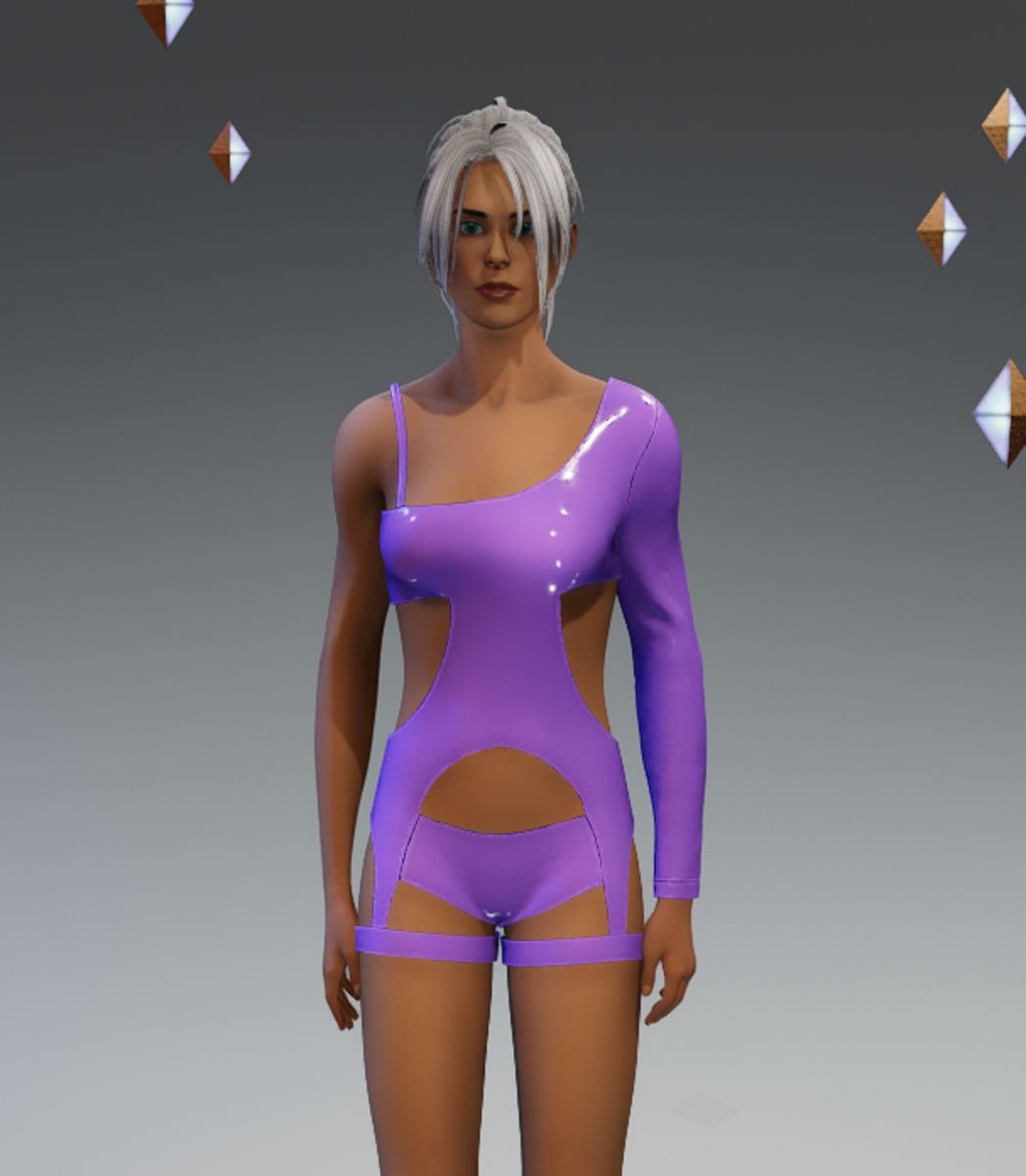 Costume futuristic club style - PURPLE