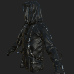 IMYJA JACKET_ V BLACK B
