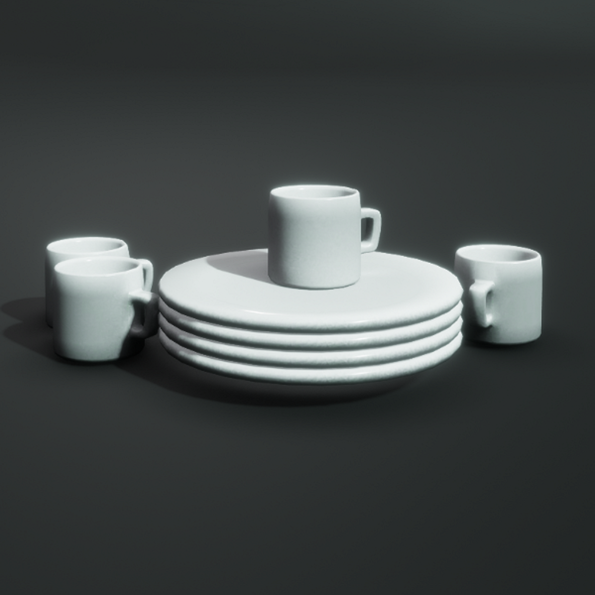 Table Clutter - Cups and Plates