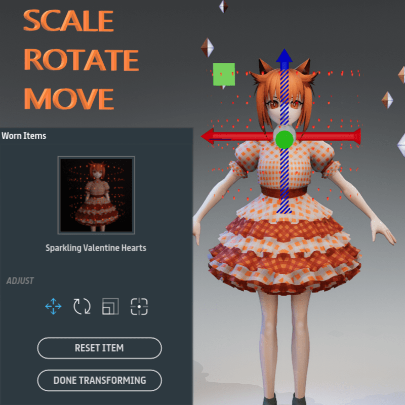 Sparkling Valentine Hearts