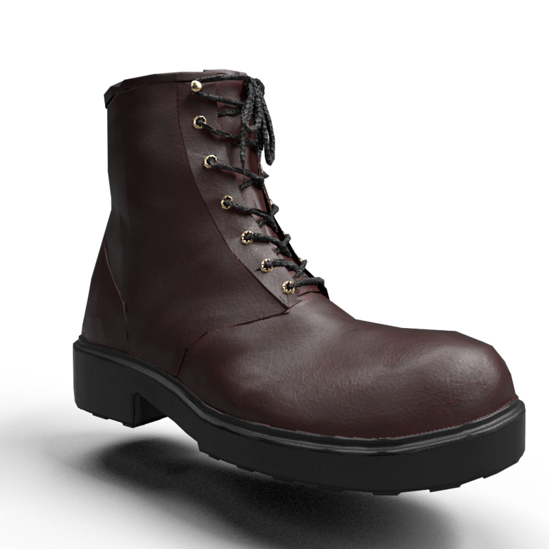 Boots Red Leather Female