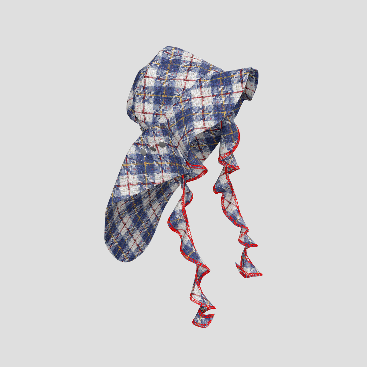 Trailblazing Hat blue and white checked