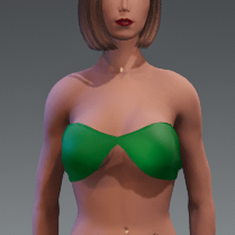 Emissive bikini top