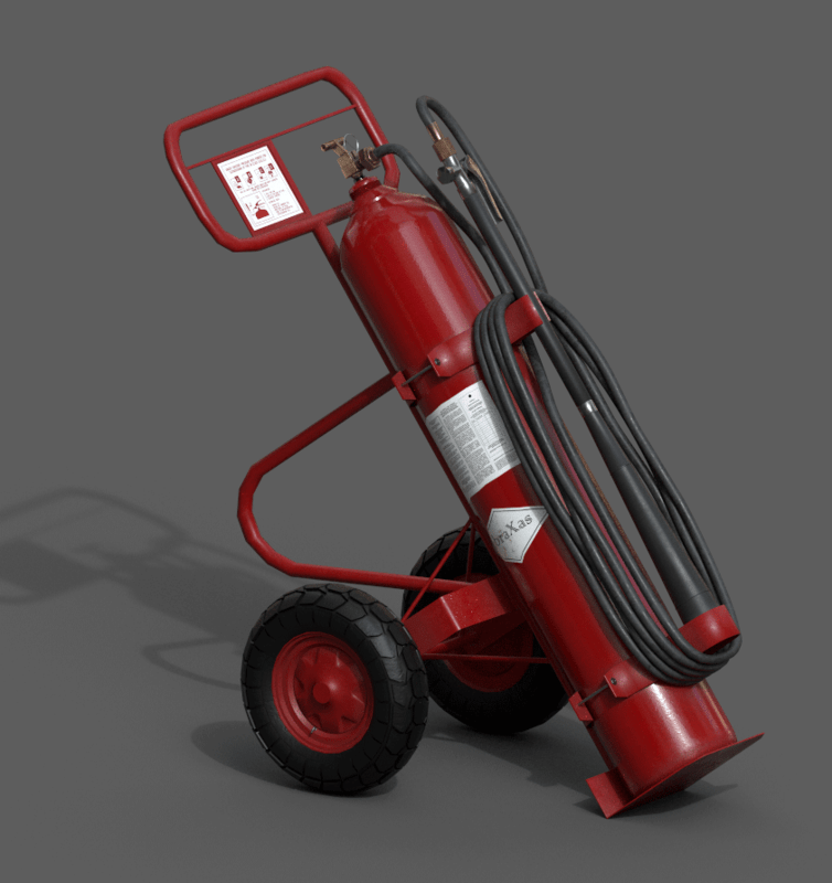 Trolley extinguisher