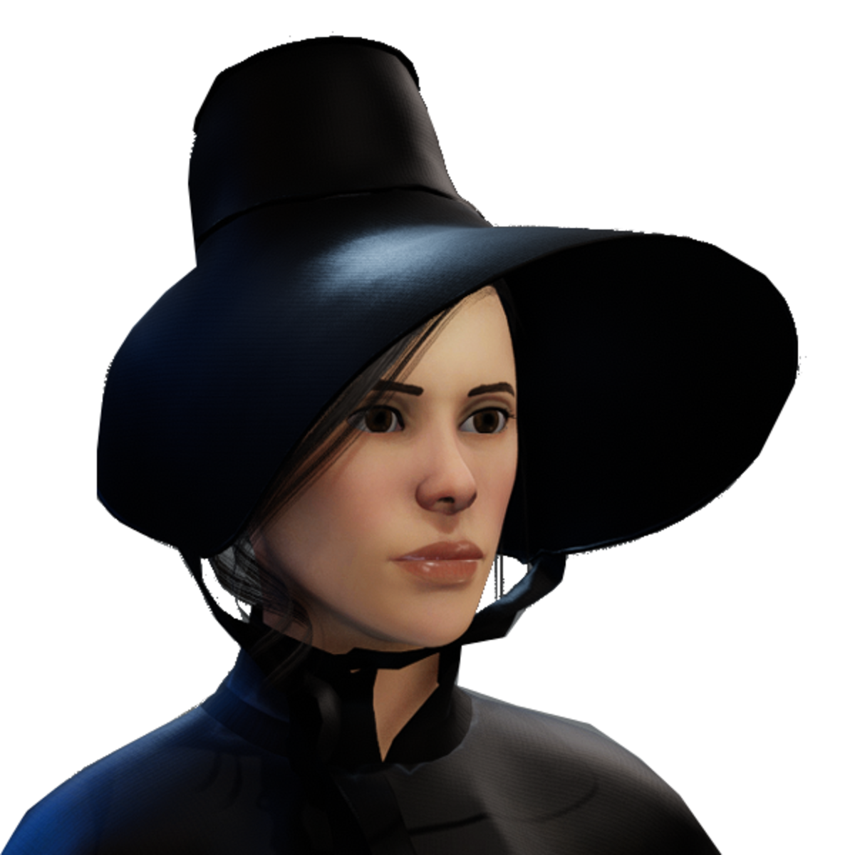 Victorian Christmas black bonnet