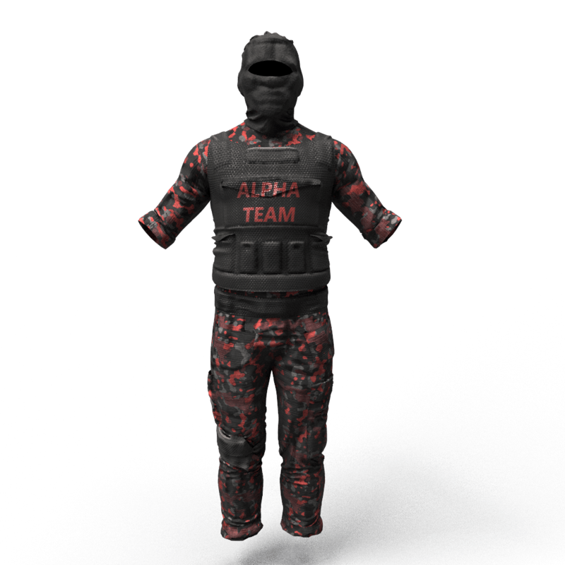 Military Alpha TEAM Uniform male