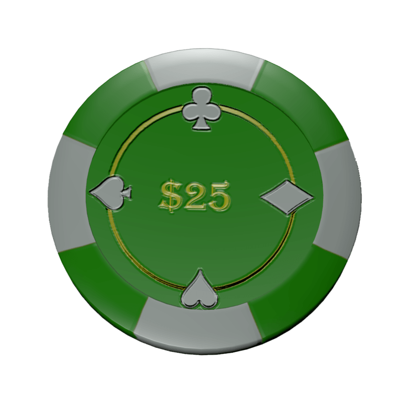 Poker chip 25 (colision)