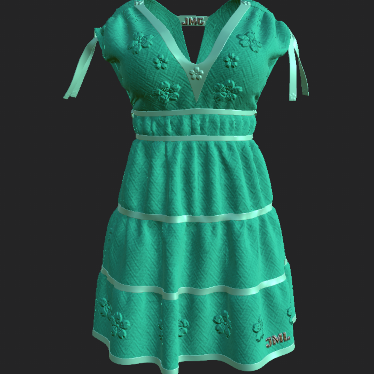 DROMA DRESS CYAN